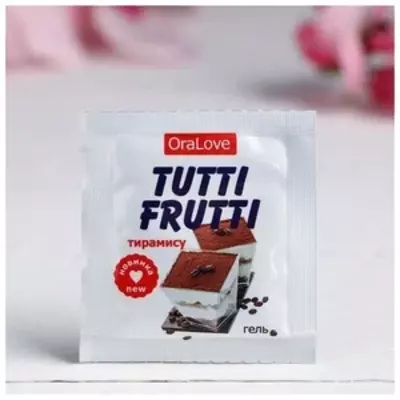 Лубрикант Гель на водной основе с приятным ароматом десерта тирамису Tutti-Frutti тирамису OraLove 30 г купить в Ташкенте